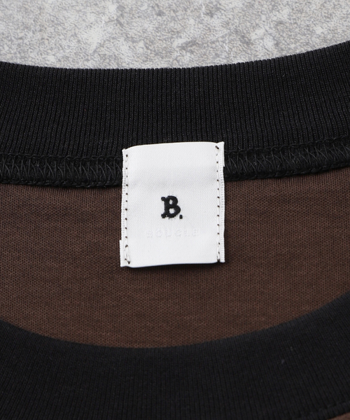 EDIFICE LA BOUCLE（エディフィスラブークル）の「【LA BOUCLE / ラブークル】アルビニスタスムース クルーネック 長袖Tシャツ（Tシャツ/カットソー・メンズ・ブラウン/レッド/グリーン/アイボリー・1/2）」の19枚目の写真