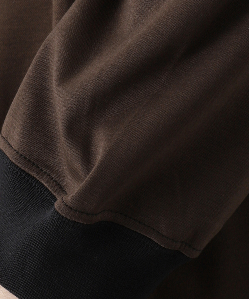 EDIFICE LA BOUCLE（エディフィスラブークル）の「【LA BOUCLE / ラブークル】アルビニスタスムース クルーネック 長袖Tシャツ（Tシャツ/カットソー・メンズ・ブラウン/レッド/グリーン/アイボリー・1/2）」の6枚目の写真