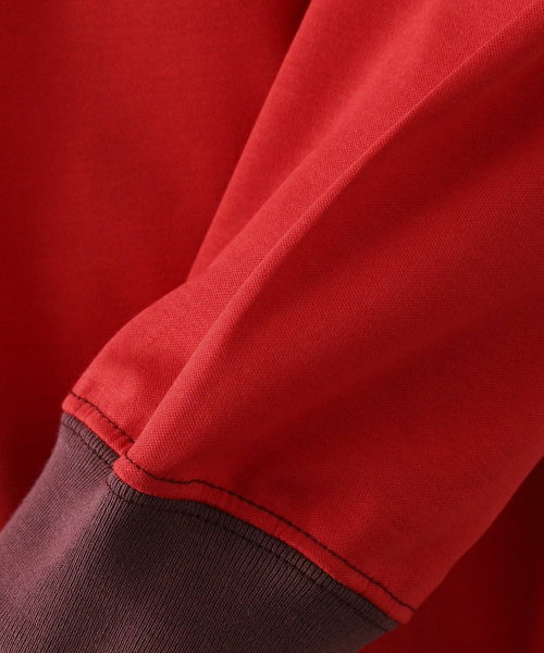 EDIFICE LA BOUCLE（エディフィスラブークル）の「【LA BOUCLE / ラブークル】アルビニスタスムース クルーネック 長袖Tシャツ（Tシャツ/カットソー・メンズ・ブラウン/レッド/グリーン/アイボリー・1/2）」の16枚目の写真