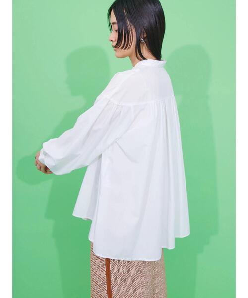 AMERICAN HOLIC（アメリカンホリック）の「イージーケアバンドカラー袖ボリュームブラウス（シャツ/ブラウス・レディース・ブラック/ライトグリーン/アイボリー/その他9・M/L）」の21枚目の写真