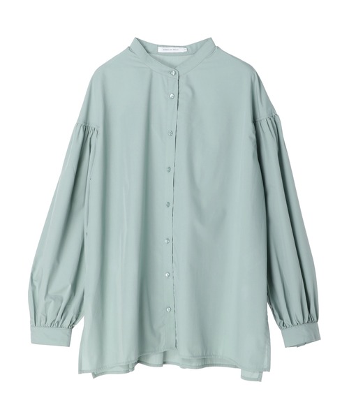 AMERICAN HOLIC（アメリカンホリック）の「イージーケアバンドカラー袖ボリュームブラウス（シャツ/ブラウス・レディース・ブラック/ライトグリーン/アイボリー/その他9・M/L）」の18枚目の写真