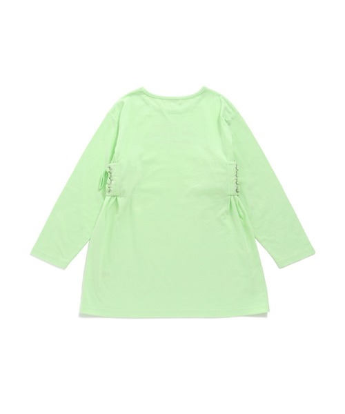 JENNI love（ジェニィラブ）の「ラウンドヘムスリットロング丈ロンT（Tシャツ/カットソー・キッズ・オフホワイト/グレー/ミント・130cm/150cm/140cm/160cm）」の13枚目の写真