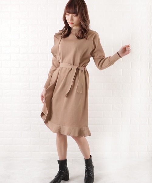 セール ラッフルフリルニットワンピース ワンピース Lace Ladies レースレディース のファッション通販 Zozotown