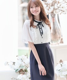 emiriawiz（エミリアウィズ）の「ボウタイリボンフリルワンピース