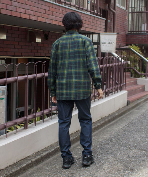 GLOSTER（グロスター）の「【GLOSTER ROAD/グロスターロード】フレンチブルドッグ ボタンダウン ネルチェックシャツ（シャツ/ブラウス・メンズ・ブラック系その他/グリーン系その他/ブルー系その他/レッド系その他・M/L/XL）」の19枚目の写真
