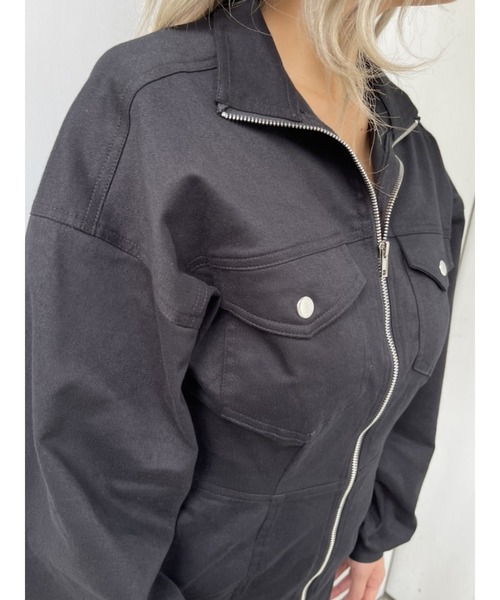 EGOIST（エゴイスト）の「ミリタリースタンドカラーワンピース（ワンピース・レディース・ブラック/ベージュ・S/M）」の20枚目の写真