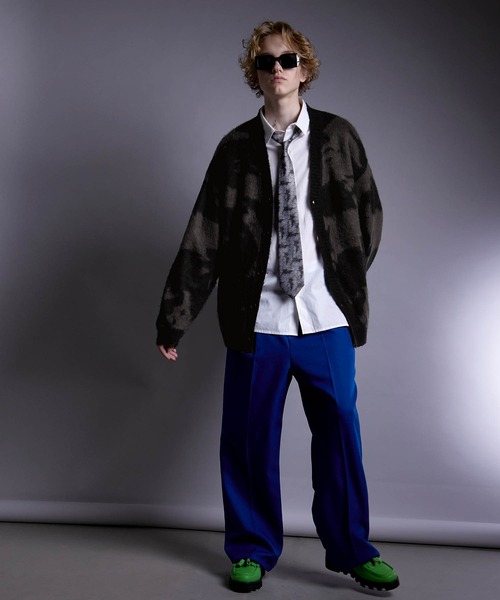 ENDER PRODUCTS(エンダープロダクツ)の「タイダイパターンモヘアライクジャガード編み ビッグシルエットVネックニットカーディガン【ENDER PRODUCTS/エンダープロダクツ】(カーディガン/ボレロ・メンズ・ブラック系/ホワイト系/ベージュ系・M/L)」の11枚目の写真