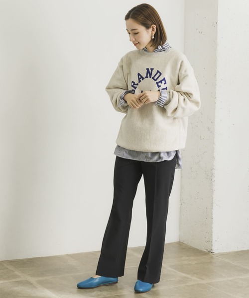 アーバンリサーチ ストレッチウールセミフレアパンツ URBAN RESEARCH（アーバンリサーチ）の「ストレッチウール
