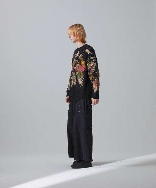 Iroquois（イロコイ）の「5G EYE DYE P/O（ニット/セーター・メンズ・ワインレッド/ブラック/ラベンダー・2/1/3）」の21枚目の写真