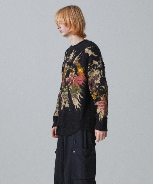 Iroquois（イロコイ）の「5G EYE DYE P/O（ニット/セーター・メンズ・ワインレッド/ブラック/ラベンダー・2/1/3）」の17枚目の写真