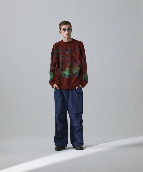 Iroquois（イロコイ）の「5G EYE DYE P/O（ニット/セーター・メンズ・ワインレッド/ブラック/ラベンダー・2/1/3）」の5枚目の写真