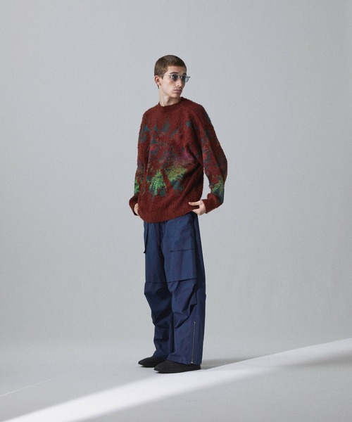 Iroquois（イロコイ）の「5G EYE DYE P/O（ニット/セーター・メンズ・ワインレッド/ブラック/ラベンダー・2/1/3）」の7枚目の写真