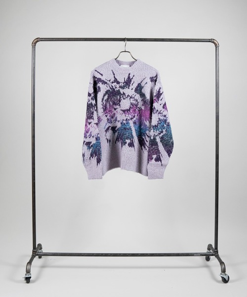 Iroquois（イロコイ）の「5G EYE DYE P/O（ニット/セーター・メンズ・ワインレッド/ブラック/ラベンダー・2/1/3）」の13枚目の写真