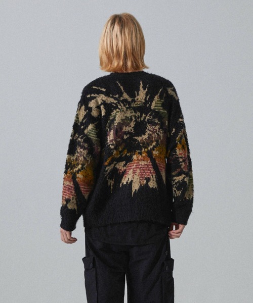 Iroquois（イロコイ）の「5G EYE DYE P/O（ニット/セーター・メンズ・ワインレッド/ブラック/ラベンダー・2/1/3）」の18枚目の写真