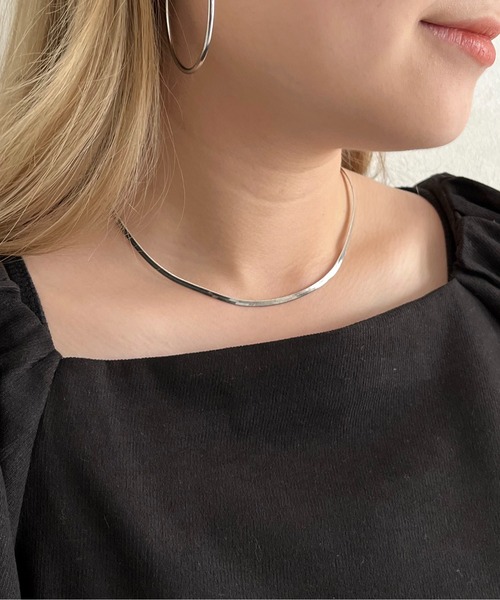 prose verse（プロズヴェール）の「ショートスネークネックレス（その他ヘアアクセサリー・レディース・シルバー/ゴールド・ﾌﾘ-）」の6枚目の写真