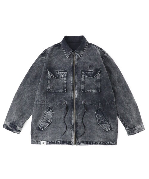 MADNESSの「【MADNESS 】EX.MADNESS TOKYO M-65 BZ chemical(デニムジャケット・メンズ・ブラック・LL/MEDIUM/LARGE)」の1枚目の写真