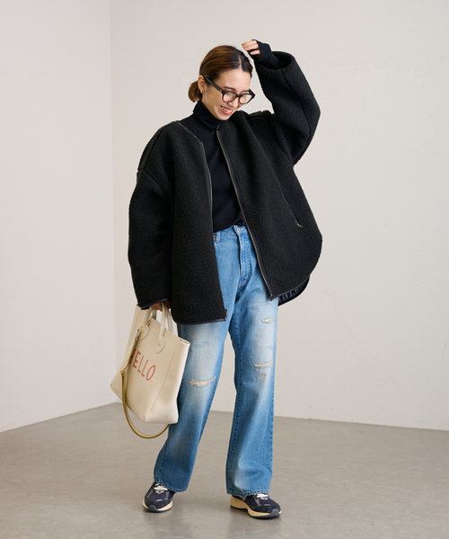 FRAMeWORK（フレームワーク）の「キルティング*ボア2wayブルゾン