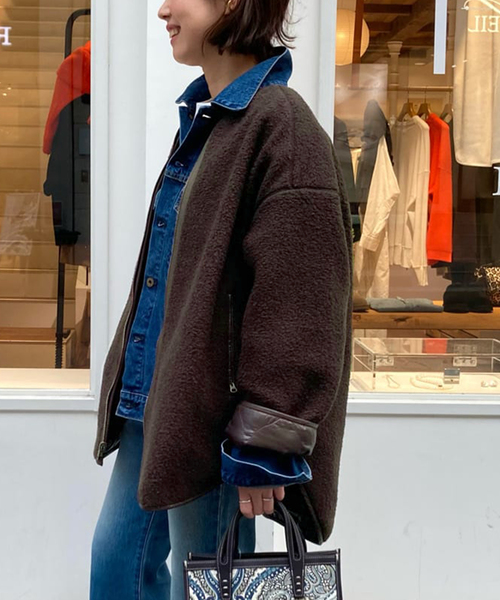 FRAMeWORK（フレームワーク）の「キルティング*ボア2wayブルゾン