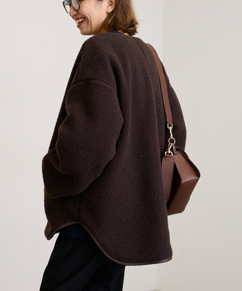 セール】キルティング*ボア2wayブルゾン（ブルゾン）｜FRAMeWORK