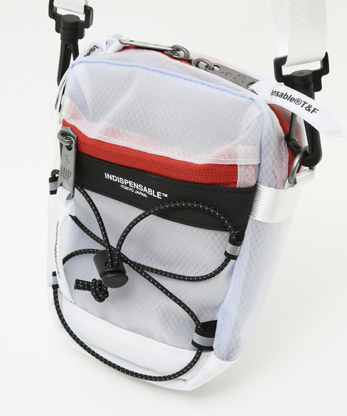 INDISPENSABLE （インディスペンサブル）の「【INDISPENSABLE / インディスペンサブル】IDP SHOULDER BAG LITT ST（ショルダーバッグ・メンズ・ホワイト/ブラック・フリー）」の12枚目の写真