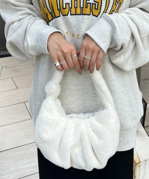 ノットハンドルファーバッグ