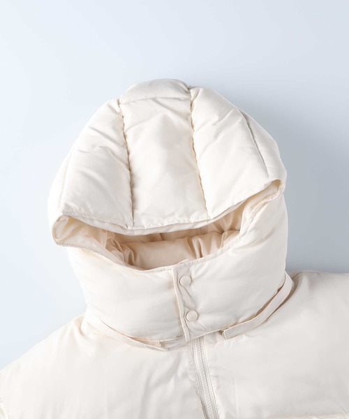 HONEYSUCKLE ROSE（ハニーサックルローズ）の「【HONEYSUCKLE ROSE】ショート中綿ジャケット（ブルゾン・レディース・オフホワイト/ベージュ/ブラック・M/L）」の9枚目の写真