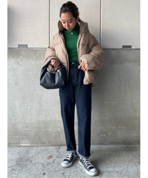 HONEYSUCKLE ROSE（ハニーサックルローズ）の「【HONEYSUCKLE ROSE】ショート中綿ジャケット（ブルゾン・レディース・オフホワイト/ベージュ/ブラック・M/L）」の21枚目の写真