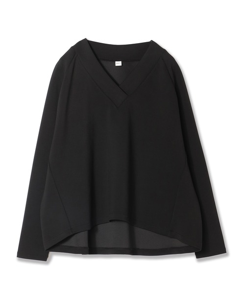 ReNorm(リノーム)の「【SET UP対応】Vネックプルオーバー(Tシャツ/カットソー・レディース・ブラック/チャコール・フリー)」の17枚目の写真