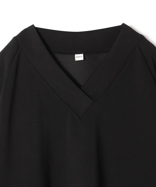 ReNorm(リノーム)の「【SET UP対応】Vネックプルオーバー(Tシャツ/カットソー・レディース・ブラック/チャコール・フリー)」の12枚目の写真