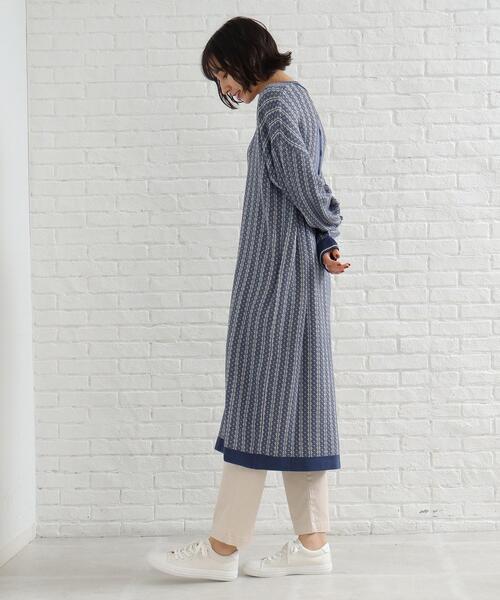 SHOO・LA・RUE(シューラルー)の「◆ストンとしたゆるシルエット!レトロ柄 ジャカード ワンピース(ワンピース・レディース・ベージュ系その他2/ブラック系3/ブルー系3・00)」の18枚目の写真