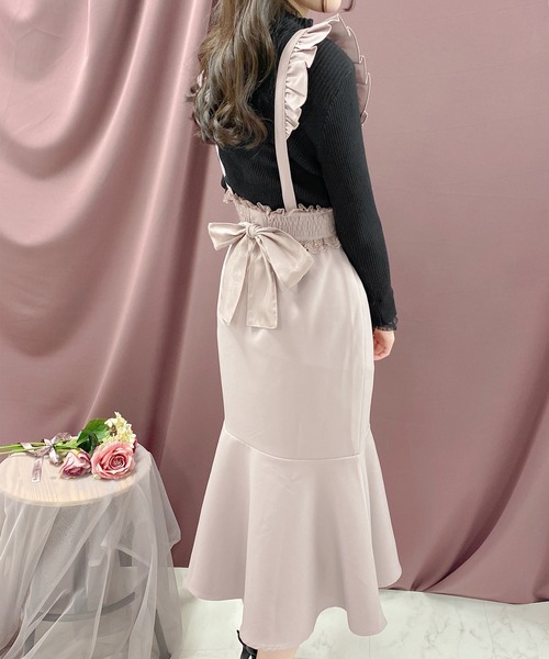 ROJITA(ロジータ)の「サス付マーメイドスカート(スカート・レディース・ブラック/グレー/ピンク・FREE)」の3枚目の写真