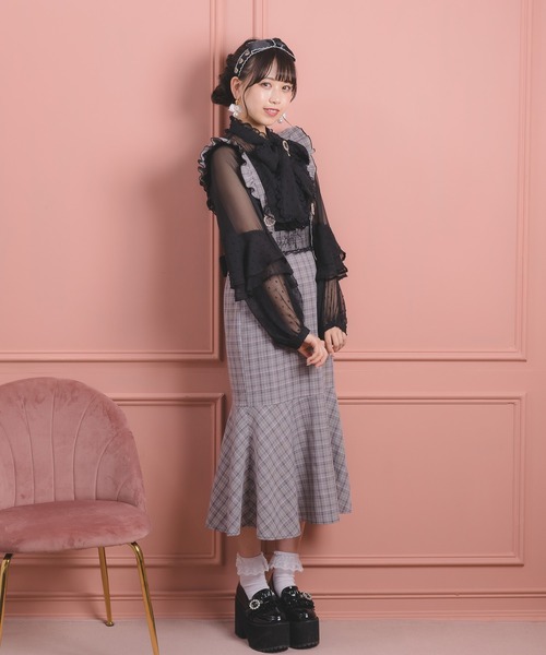 ROJITA(ロジータ)の「サス付マーメイドスカート(スカート・レディース・ブラック/グレー/ピンク・FREE)」の8枚目の写真