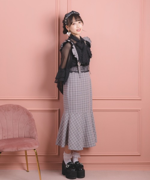 ROJITA(ロジータ)の「サス付マーメイドスカート(スカート・レディース・ブラック/グレー/ピンク・FREE)」の9枚目の写真