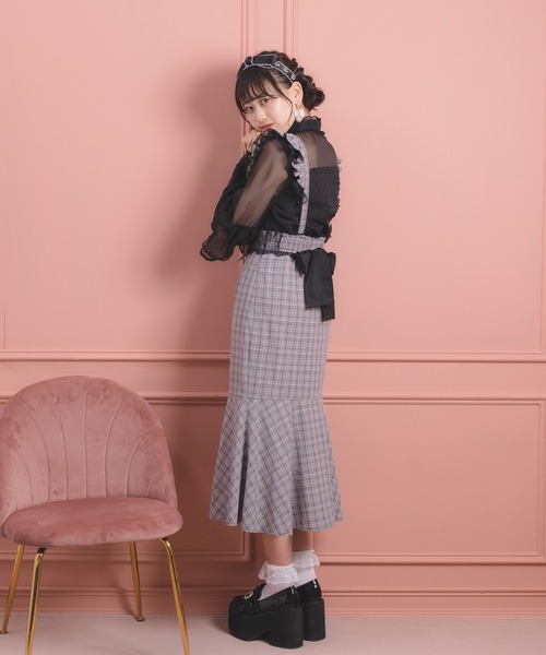 ROJITA(ロジータ)の「サス付マーメイドスカート(スカート・レディース・ブラック/グレー/ピンク・FREE)」の12枚目の写真