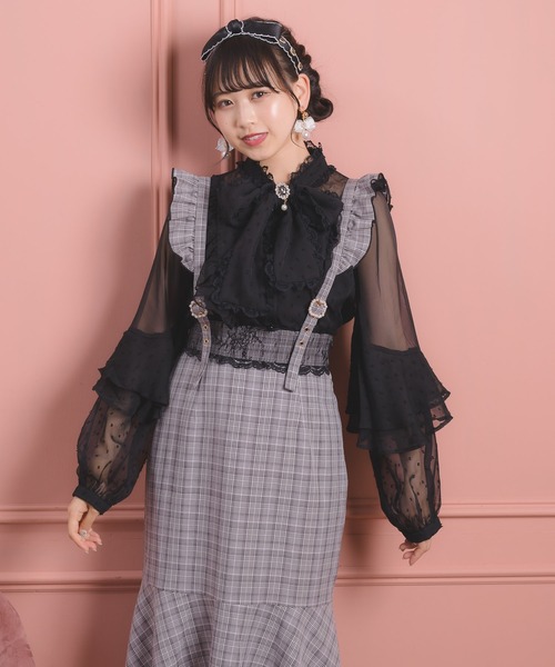 ROJITA(ロジータ)の「サス付マーメイドスカート(スカート・レディース・ブラック/グレー/ピンク・FREE)」の21枚目の写真