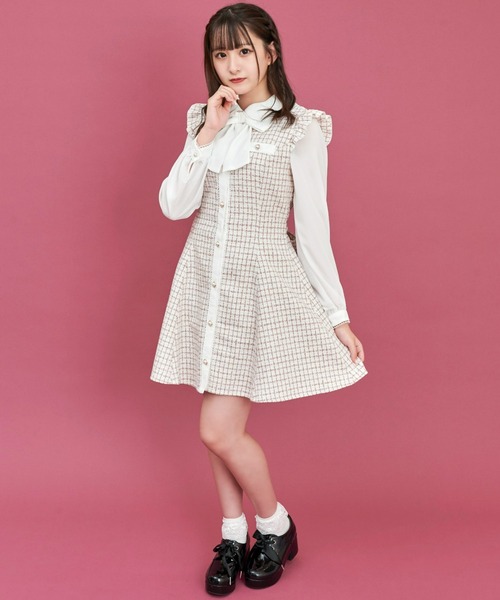 Secret Honey（シークレットハニー）の「バイカラーツイード長袖