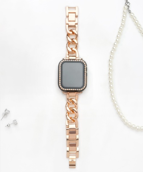 Urban Coral(アーバンコーラル)の「Apple Watch Band / アップルウォッチ バンド チェーン / Urban Coral(デジタル腕時計・レディース・ブラック/ピンク/シルバー/ピンクゴールド/ゴールド系その他/ゴールド・40mm/44mm)」の8枚目の写真