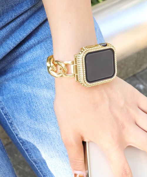 Urban Coral(アーバンコーラル)の「Apple Watch Band / アップルウォッチ バンド チェーン / Urban Coral(デジタル腕時計・レディース・ブラック/ピンク/シルバー/ピンクゴールド/ゴールド系その他/ゴールド・40mm/44mm)」の14枚目の写真