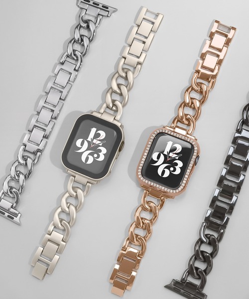 Urban Coral(アーバンコーラル)の「Apple Watch Band / アップルウォッチ バンド チェーン / Urban Coral(デジタル腕時計・レディース・ブラック/ピンク/シルバー/ピンクゴールド/ゴールド系その他/ゴールド・40mm/44mm)」の19枚目の写真
