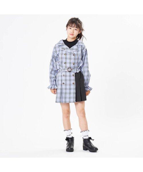 algy（アルジー）の「レースアップクルーソックス（ソックス/靴下・キッズ・ラベンダー/グリーン/オフホワイト・21/24）」の5枚目の写真