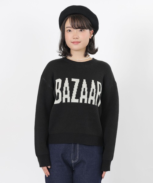 MARY QUANT（マリークワント）の「BAZAARアイコンロゴ プルオーバー（ニット/セーター・レディース・イエロー/オレンジ/ホワイト/ブラック・M）」の6枚目の写真