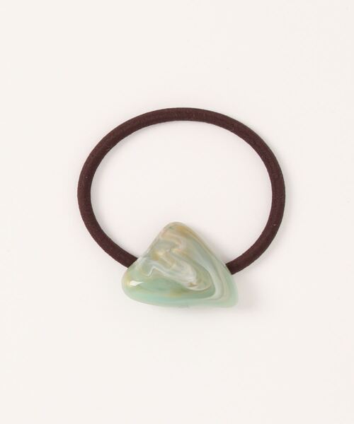 Mayree（メイリー）の「【resonance】マーブル 三角 ヘアゴム（ヘアゴム・レディース・グレー/グリーン/パープル/オレンジ・FREE）」の9枚目の写真