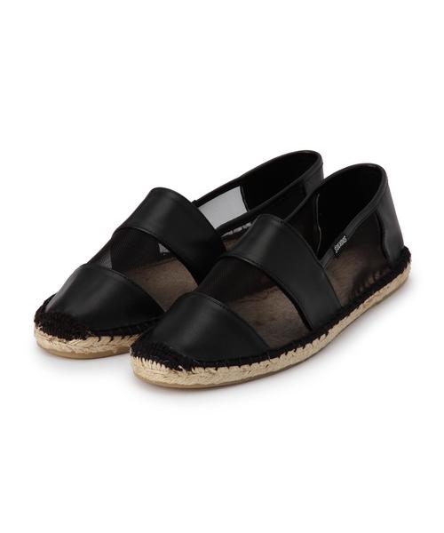 BEAUTY&YOUTH UNITED ARROWS(ビューティーアンドユースユナイテッドアローズ)の「BYBC SOLUDOS メッシュxボーダー スリッポン◆(その他シューズ・レディース・ホワイト/ブラック・7/9/6/8)」の1枚目の写真