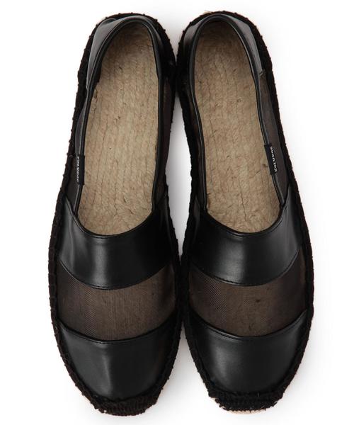 BEAUTY&YOUTH UNITED ARROWS(ビューティーアンドユースユナイテッドアローズ)の「BYBC SOLUDOS メッシュxボーダー スリッポン◆(その他シューズ・レディース・ホワイト/ブラック・7/9/6/8)」の3枚目の写真
