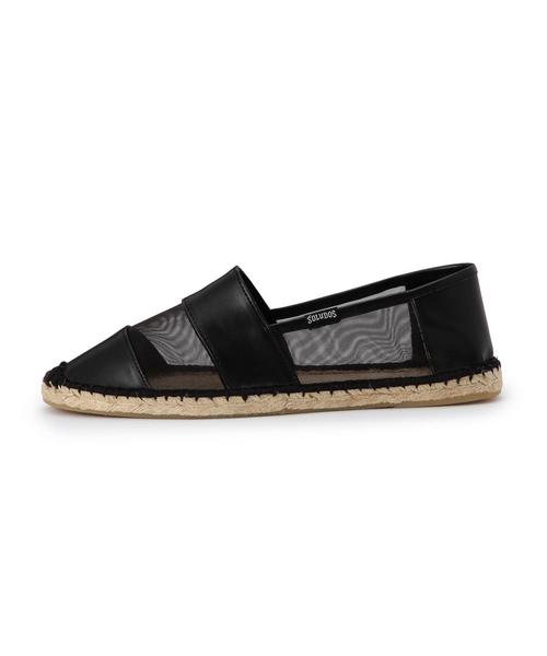 BEAUTY&YOUTH UNITED ARROWS(ビューティーアンドユースユナイテッドアローズ)の「BYBC SOLUDOS メッシュxボーダー スリッポン◆(その他シューズ・レディース・ホワイト/ブラック・7/9/6/8)」の4枚目の写真