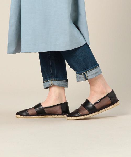 BEAUTY&YOUTH UNITED ARROWS(ビューティーアンドユースユナイテッドアローズ)の「BYBC SOLUDOS メッシュxボーダー スリッポン◆(その他シューズ・レディース・ホワイト/ブラック・7/9/6/8)」の10枚目の写真