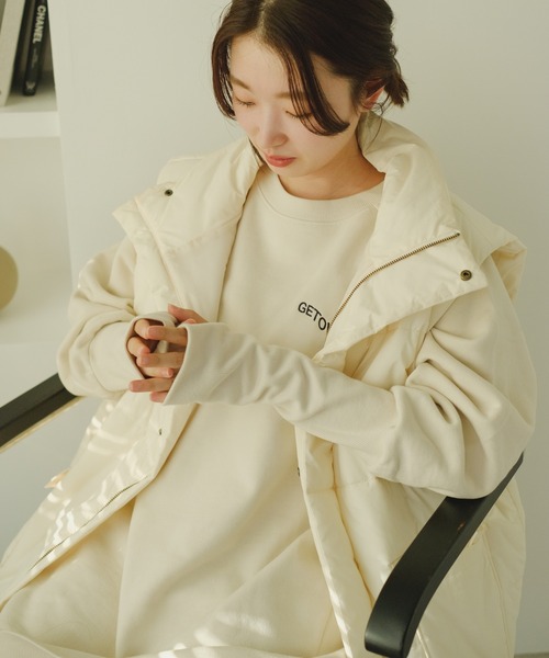 Kastane（カスタネ）の「【新色追加】ロングリブスウェット（スウェット・レディース・パープル/ブラック/アイボリー/ブルー/グレー・FREE）」の14枚目の写真