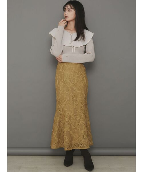 RESEXXY（リゼクシー）の「【WEB限定】カットワークレースマーメイドスカート（スカート・レディース・ブルー/ブラック/マスタード・FREE）」の17枚目の写真