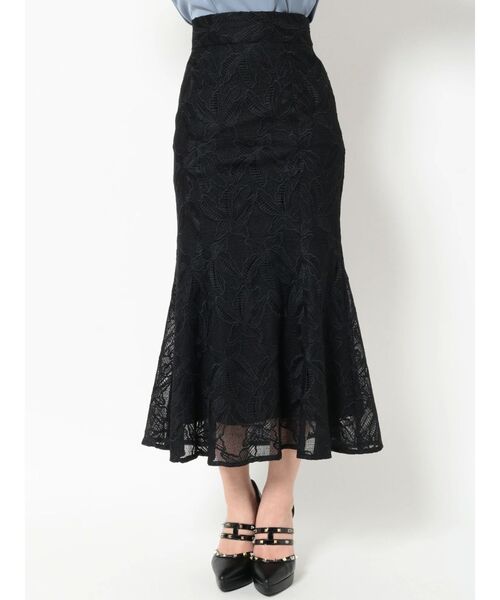 RESEXXY（リゼクシー）の「【WEB限定】カットワークレースマーメイドスカート（スカート・レディース・ブルー/ブラック/マスタード・FREE）」の21枚目の写真