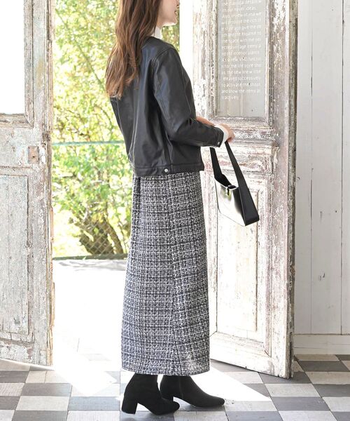 rps(アールピーエス)の「ノーカラーライダースジャケット(ライダースジャケット・レディース・ベージュ/ブラック/アイボリー・M/フリー)」の15枚目の写真